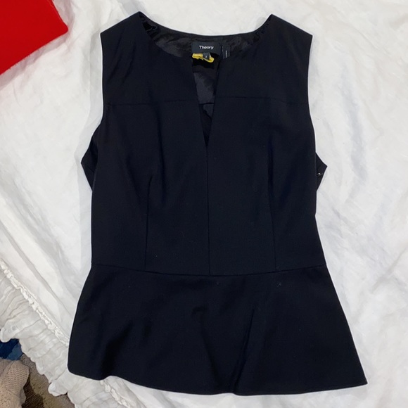 Theory Peplum Dress Blouse - Picture 4 of 5